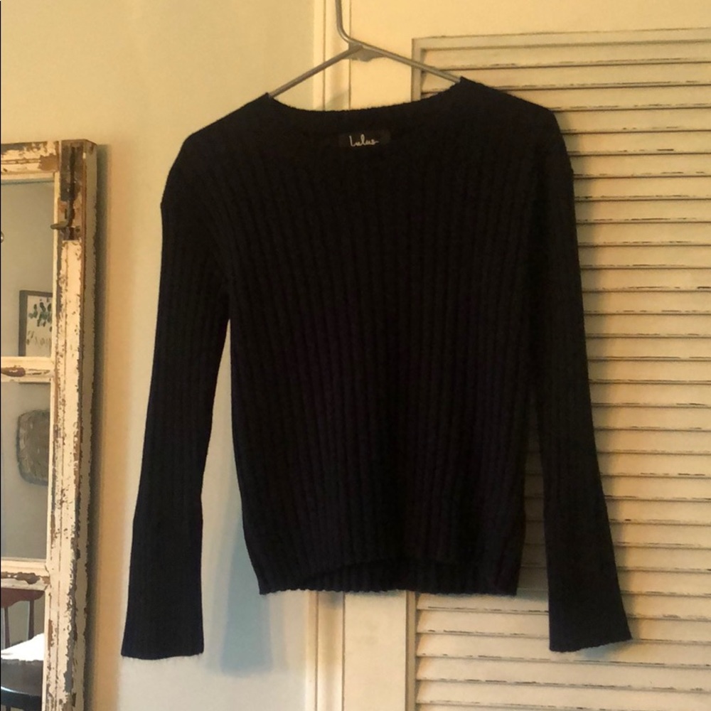 navy blue sweater!